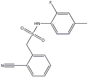 1-(2-cyanophenyl)-N-(2-fluoro-4-methylphenyl)methanesulfonamide 구조식 이미지