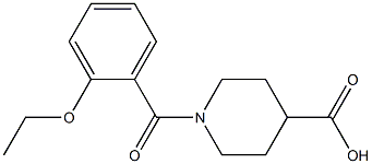 1-(2-ethoxybenzoyl)piperidine-4-carboxylic acid 구조식 이미지