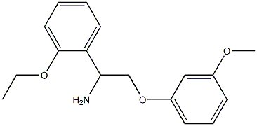 1-(2-ethoxyphenyl)-2-(3-methoxyphenoxy)ethanamine 구조식 이미지