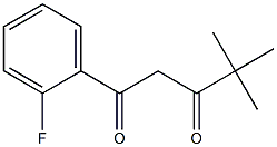 1-(2-fluorophenyl)-4,4-dimethylpentane-1,3-dione 구조식 이미지