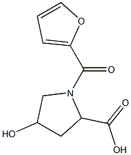 1-(2-furoyl)-4-hydroxypyrrolidine-2-carboxylic acid Structure