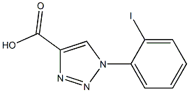 1-(2-iodophenyl)-1H-1,2,3-triazole-4-carboxylic acid 구조식 이미지