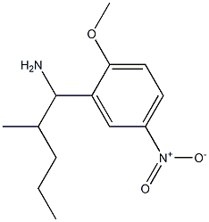 1-(2-methoxy-5-nitrophenyl)-2-methylpentan-1-amine 구조식 이미지