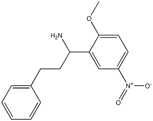 1-(2-methoxy-5-nitrophenyl)-3-phenylpropan-1-amine 구조식 이미지