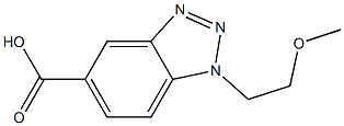 1-(2-methoxyethyl)-1H-1,2,3-benzotriazole-5-carboxylic acid 구조식 이미지