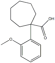 1-(2-methoxyphenyl)cycloheptane-1-carboxylic acid 구조식 이미지