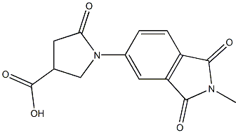 1-(2-methyl-1,3-dioxo-2,3-dihydro-1H-isoindol-5-yl)-5-oxopyrrolidine-3-carboxylic acid Structure
