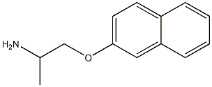 1-(2-naphthyloxy)propan-2-amine 구조식 이미지