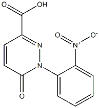 1-(2-nitrophenyl)-6-oxo-1,6-dihydropyridazine-3-carboxylic acid 구조식 이미지