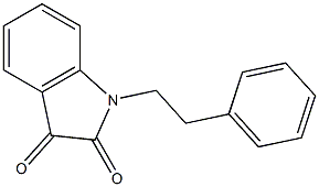 1-(2-phenylethyl)-2,3-dihydro-1H-indole-2,3-dione Structure