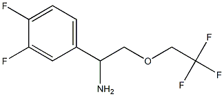 1-(3,4-difluorophenyl)-2-(2,2,2-trifluoroethoxy)ethanamine 구조식 이미지
