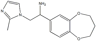 1-(3,4-dihydro-2H-1,5-benzodioxepin-7-yl)-2-(2-methyl-1H-imidazol-1-yl)ethanamine Structure