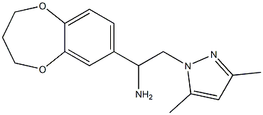 1-(3,4-dihydro-2H-1,5-benzodioxepin-7-yl)-2-(3,5-dimethyl-1H-pyrazol-1-yl)ethanamine Structure