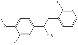 1-(3,4-dimethoxyphenyl)-2-(2-fluorophenyl)ethanamine Structure