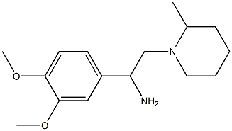1-(3,4-dimethoxyphenyl)-2-(2-methylpiperidin-1-yl)ethanamine 구조식 이미지