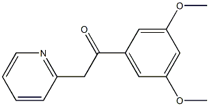 1-(3,5-dimethoxyphenyl)-2-(pyridin-2-yl)ethan-1-one 구조식 이미지