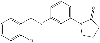 1-(3-{[(2-chlorophenyl)methyl]amino}phenyl)pyrrolidin-2-one Structure