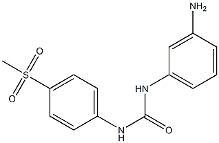 1-(3-aminophenyl)-3-(4-methanesulfonylphenyl)urea Structure