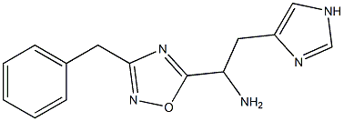 1-(3-benzyl-1,2,4-oxadiazol-5-yl)-2-(1H-imidazol-4-yl)ethan-1-amine 구조식 이미지