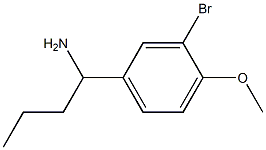 1-(3-bromo-4-methoxyphenyl)butan-1-amine Structure