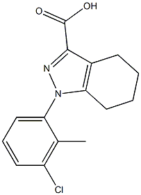 1-(3-chloro-2-methylphenyl)-4,5,6,7-tetrahydro-1H-indazole-3-carboxylic acid Structure