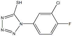 1-(3-chloro-4-fluorophenyl)-1H-1,2,3,4-tetrazole-5-thiol Structure