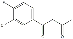 1-(3-chloro-4-fluorophenyl)butane-1,3-dione Structure