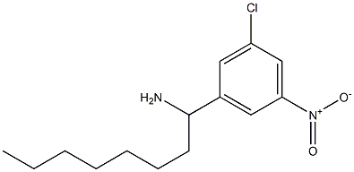 1-(3-chloro-5-nitrophenyl)octan-1-amine 구조식 이미지