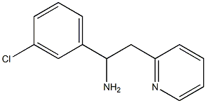 1-(3-chlorophenyl)-2-(pyridin-2-yl)ethan-1-amine Structure