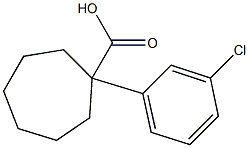 1-(3-chlorophenyl)cycloheptane-1-carboxylic acid 구조식 이미지