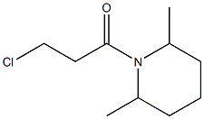 1-(3-chloropropanoyl)-2,6-dimethylpiperidine Structure