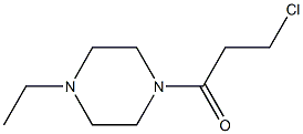 1-(3-chloropropanoyl)-4-ethylpiperazine 구조식 이미지