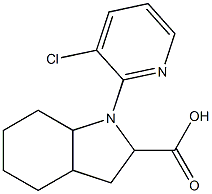 1-(3-chloropyridin-2-yl)-octahydro-1H-indole-2-carboxylic acid Structure