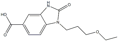 1-(3-ethoxypropyl)-2-oxo-2,3-dihydro-1H-1,3-benzodiazole-5-carboxylic acid Structure