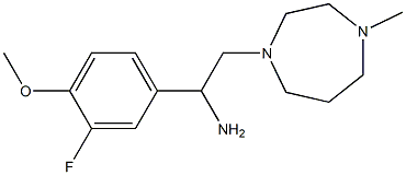 1-(3-fluoro-4-methoxyphenyl)-2-(4-methyl-1,4-diazepan-1-yl)ethan-1-amine Structure