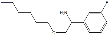 1-(3-fluorophenyl)-2-(hexyloxy)ethan-1-amine 구조식 이미지