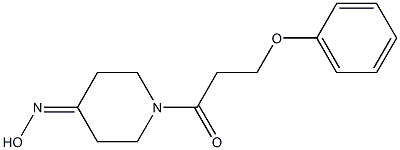 1-(3-phenoxypropanoyl)piperidin-4-one oxime 구조식 이미지