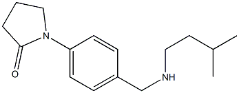 1-(4-{[(3-methylbutyl)amino]methyl}phenyl)pyrrolidin-2-one Structure