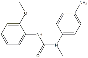 1-(4-aminophenyl)-3-(2-methoxyphenyl)-1-methylurea 구조식 이미지