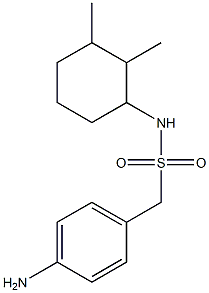 1-(4-aminophenyl)-N-(2,3-dimethylcyclohexyl)methanesulfonamide Structure