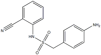 1-(4-aminophenyl)-N-(2-cyanophenyl)methanesulfonamide 구조식 이미지