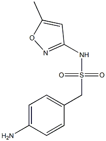 1-(4-aminophenyl)-N-(5-methyl-1,2-oxazol-3-yl)methanesulfonamide 구조식 이미지