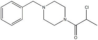 1-(4-benzylpiperazin-1-yl)-2-chloropropan-1-one Structure