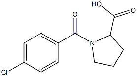 1-(4-chlorobenzoyl)pyrrolidine-2-carboxylic acid Structure