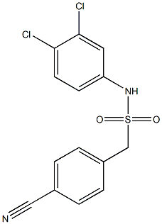 1-(4-cyanophenyl)-N-(3,4-dichlorophenyl)methanesulfonamide Structure