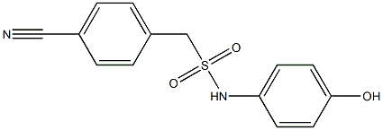 1-(4-cyanophenyl)-N-(4-hydroxyphenyl)methanesulfonamide 구조식 이미지