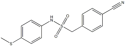 1-(4-cyanophenyl)-N-[4-(methylsulfanyl)phenyl]methanesulfonamide 구조식 이미지