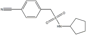 1-(4-cyanophenyl)-N-cyclopentylmethanesulfonamide Structure