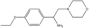 1-(4-ethoxyphenyl)-2-morpholin-4-ylethanamine Structure