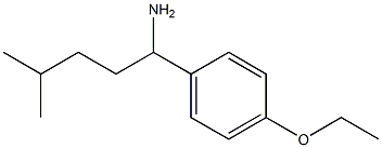 1-(4-ethoxyphenyl)-4-methylpentan-1-amine 구조식 이미지